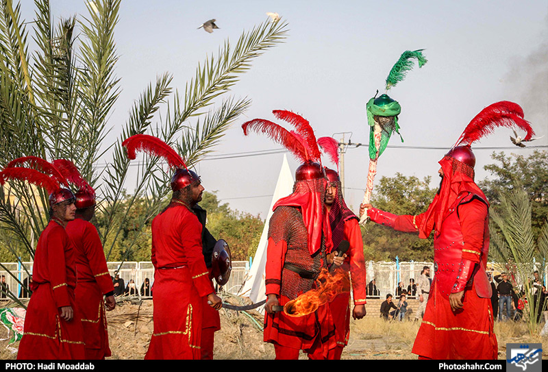 مراسم خیمه سوزان عصر عاشورا در شهرک غرب