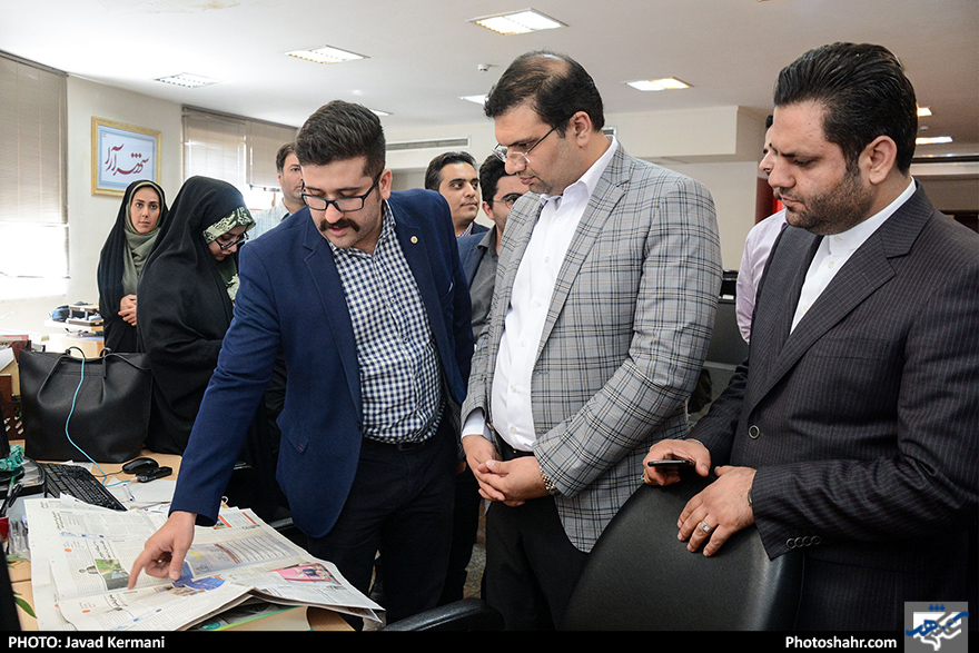 بازدید احسان اصولی عضو شورای شهر از روزنامه شهرآرا