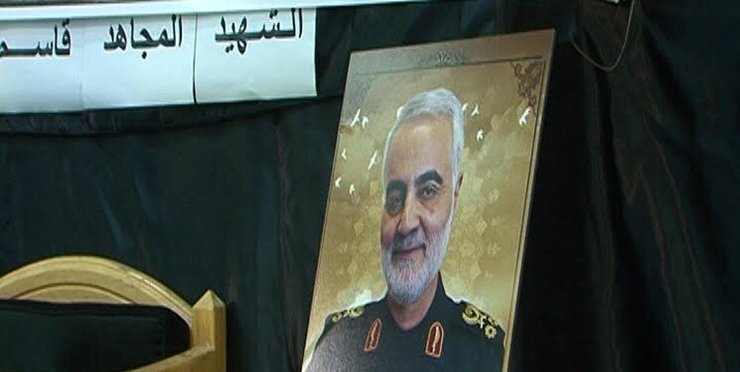 پیکر مطهر شهید حاج قاسم سلیمانی جهت تشییع در معراج الشهدا اهواز در حال آماده سازی است.