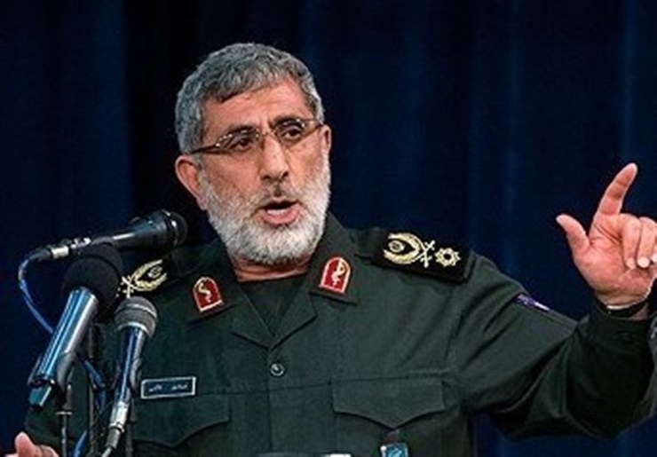 سردار سرتیپ پاسدار اسماعیل قاآنی، گفت: مراسم امروز در واقع میثاق با فرمانده‌ای دلاور، مردمی و ولایت‌مدار است و ما گرد هم آمدیم تا با این الگوی قهرمان مقاومت و انسان ملکوتی پیمان ببندیم که راهش همچنان استمرار خواهد داشت.
