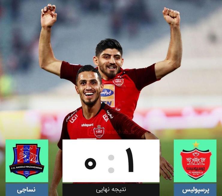 تیم فوتبال پرسپولیس توانست با غلبه بر شاگردان رضا مهاجری به صدر جدول لیگ نوزدهم برسد.