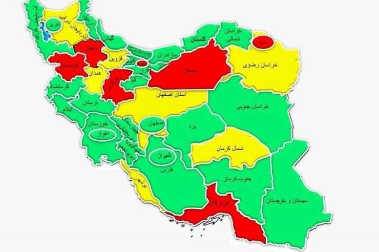 نقشه مصرف برق در کشور نشانگر آن است که استان های هرمزگان، سمنان، مرکزی، کردستان، زنجان و کلانشهر مشهد جزو مناطق پرمصرف و در محدوده قرمز قرار دارند.