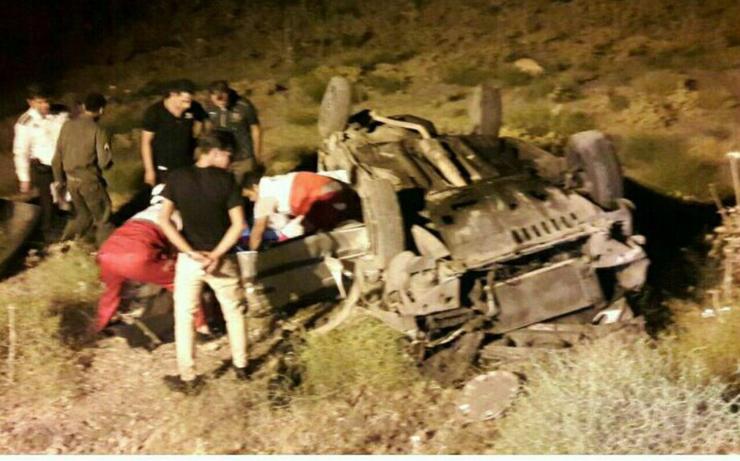 واژگونی خودرو پژو در کیلومتر ۳۷ محور نیشابور _مشهد منجر به مرگ ۳ نفر و مصدومیت ۳ نفر شد.