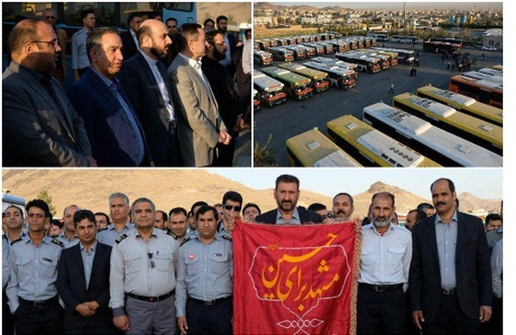 تعداد ۱۰۳ دستگاه اتوبوس به همراه ۳۲۰ اتوبوسران و عوامل فنی و اجرایی برای خدمات رسانی به زائران اربعین حسینی راهی نجف شدند.