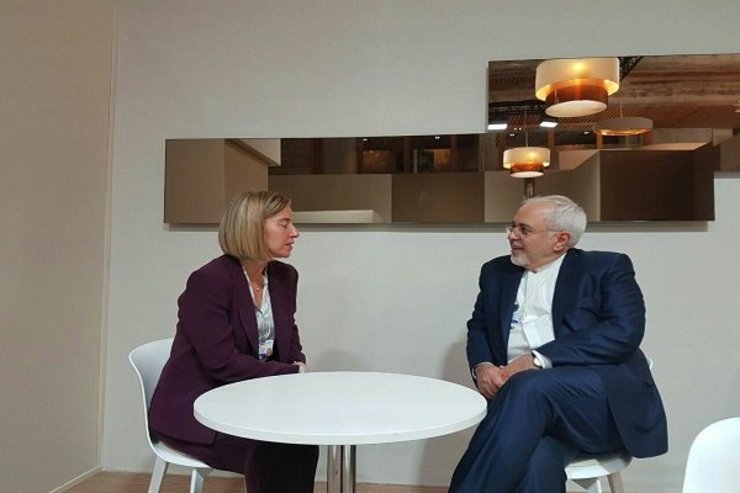 مسئول سیاست خارجی اتحادیه اروپا و وزیر امورخارجه ایران درباره برجام و راه‌های حفظ آن تبادل نظر کردند.