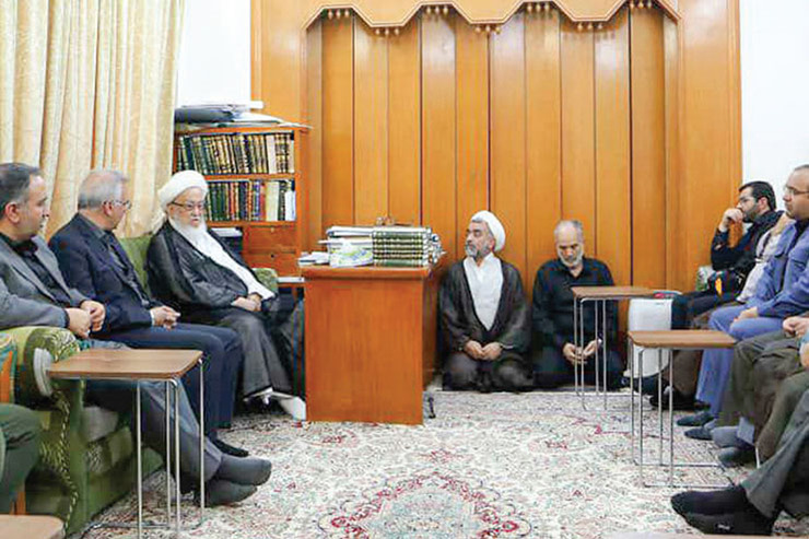 اظهارات آیت ا... فیاض، از مراجع تقلید در نجف اشرف در دیدار با برخی مدیران شهری