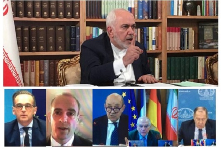 وزرای خارجه کشورهای عضو برجام که امروز در نشست آنلاین کمیسیون مشترک شرکت کرده بودند، در بیانیه‌ای با تأکید بر تداوم ضرورت اجرای کامل و مؤثر برجام توسط همه طرف‌ها، درباره چالش‌های کنونی اجرای برجام بحث و بررسی کردند.