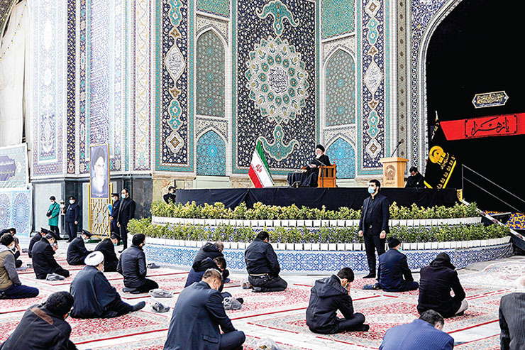 مراسم سوگواری شهادت حضرت فاطمه زهرا (س) در سالروز شهادت آن حضرت، در حرم مطهر امام رضا (ع) برگزار شد.