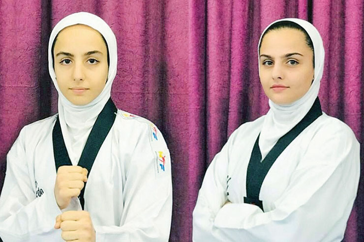 ۲ خواهر تکواندوکار ملی‌پوش مشهدی تاریخ‌ساز شدند