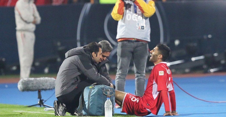 مدافع پرسپولیس که فصل گذشته در فینال لیگ قهرمانان دچار آسیب دیدگی رباط صلیبی شده بود، بار دیگر درگیر این موضوع شده است.