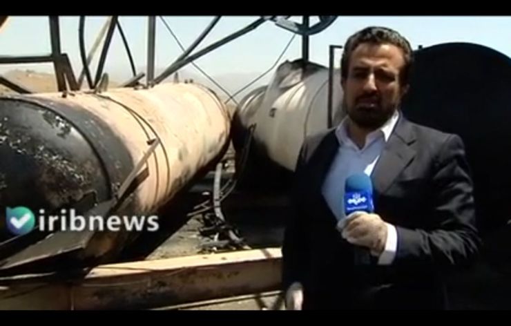 نخستین تصاویر از محل انفجار مخازن گاز در منطقه عمومی پارچین در شرق تهران منتشر شد
