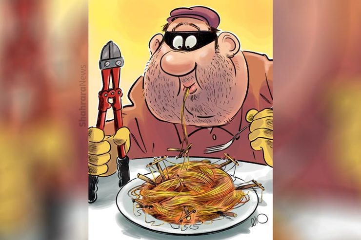 طرح از مهدی عزیزی، کارتونیست روزنامه شهرآرا