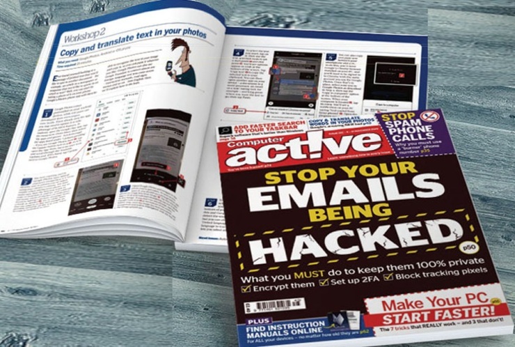 نشریه Computer Active پرونده شماره نوامبر خود را به راهکار‌های جلوگیری از هک ایمیل اختصاص داده است. اگرچه استفاده از اپلیکیشن‌های پیام رسان بسیار پر رونق شده است، هم چنان استفاده از ایمیل جنبه رسمی‌تر و پرطرف دارتر خود را حفظ کرده است.