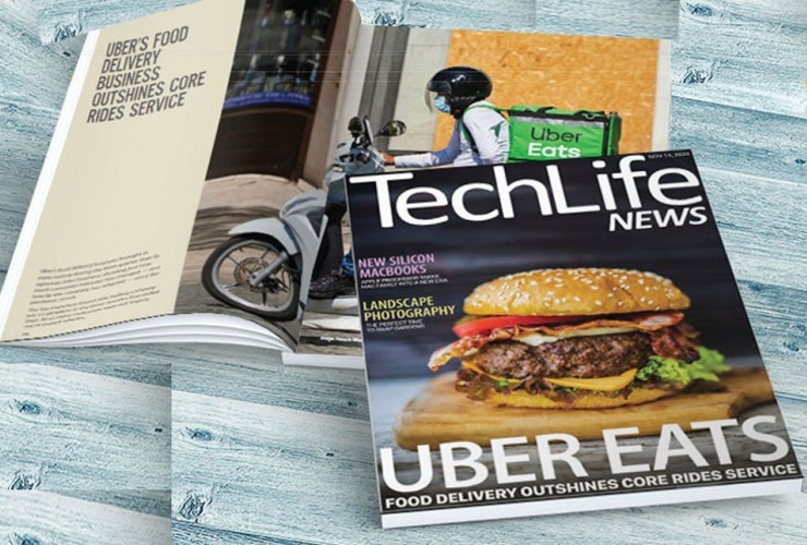 نشریه Tech Life در شماره نوامبر ۲۰۲۰ خود به سراغ یکی از معروف‌ترین سوپراپلیکیشن‌های امروز جهان یعنی اوبر رفته است و با انتخاب تیتر «اوبر خوراکی» توضیح می‌دهد چگونه یک اپلیکیشین مدیریت سفر و جابه جایی افراد در سطح شهرها، اکنون با ارائه خدمات غذایی بزرگ‌تر و محبوب‌تر شده است.