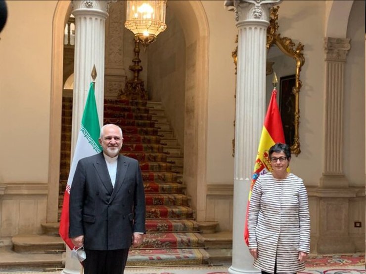 وزیران امور خارجه جمهوری اسلامی ایران و اسپانیا با یکدیگر دیدار کردند.
