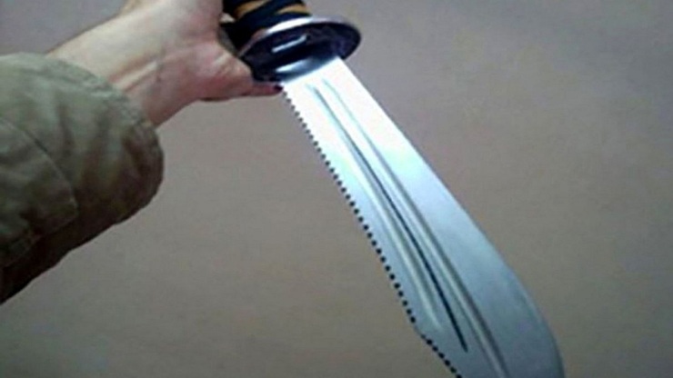 سارق زورگیر برای فرار از دست پلیس با قمه به زیر قلب او می زند.