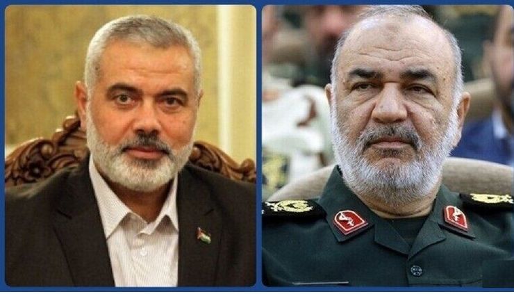 فرمانده سپاه پاسداران انقلاب اسلامی و رئیس دفتر سیاسی جنبش حماس تلفنی با یکدیگر گفت‌وگو کردند.