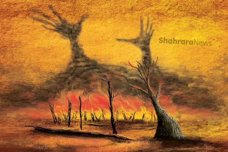 طرح از رضا جنگی، کارتونیست روزنامه شهرآرا