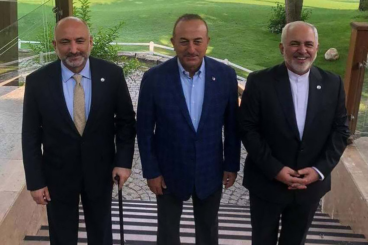 مشارکت در صلح افغانستان محور دیدار وزرای خارجه ایران، افغانستان و ترکیه
