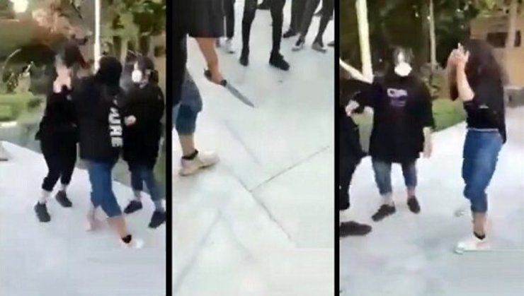 دختر قمه کش و دوستانش به اداره پلیس احضار شدند