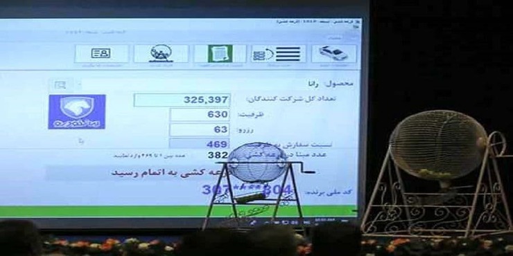 نتایج قرعه‌کشی پیش‌فروش پنج محصول ایران خودرو با موعد تحویل حداکثر یک سال امروز ۲۳ تیرماه ۱۴۰۰ اعلام شد.