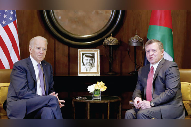 جو بایدن، رئیس جمهور آمریکا، روز دوشنبه میزبان پادشاه اردن، عبدا... دوم، یکی از متحدان اصلی آمریکا در منطقه خاورمیانه بود.