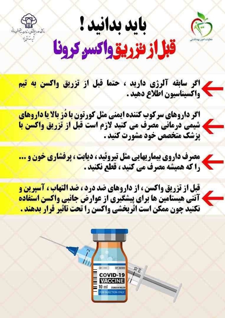 قبل از اینکه واکسن کرونا بزنید چه کارهایی باید انجام دهید و چه اطلاعاتی باید داشته باشید.