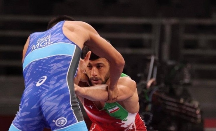 کشتی گیر آمریکایی موفق شد رضا اطری را در دیدار رده بندی مغلوب نماید.
