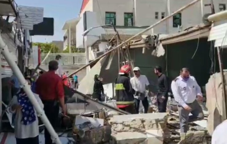 انفجار در بازار شهرداری نظرآباد کرج + فیلم