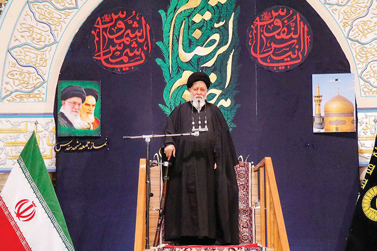 آیت‌ا... علم‌الهدی، نماینده، ولی فقیه در استان و امام‌جمعه مشهد: رهبری فرمان و حکم تبیین دادند و باید بدانید که نسبت به ضدانقلاب داخلی و خارجی بی تفاوت نباشید.