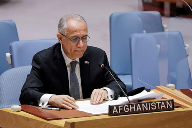 «غلام اسحاقزی» نمایندگی دائم دولت پیشین افغانستان در سازمان ملل از سخنرانی در مجمع عمومی این سازمان انصراف داده است.