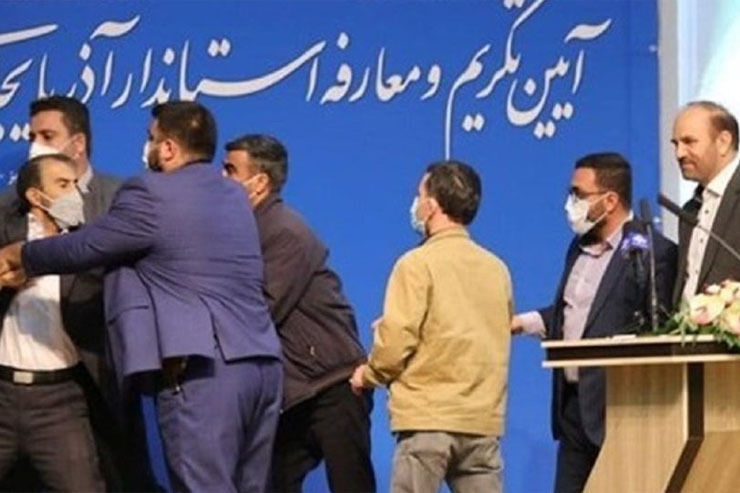 کاربر دیگری نوشت: «متانت، وقار و صبوری استاندار آذربایجان شرقی در مواجهه با فردی که شأن و نزاکت به یک مسئول ارشد را رعایت نکرد، ستودنی است.»