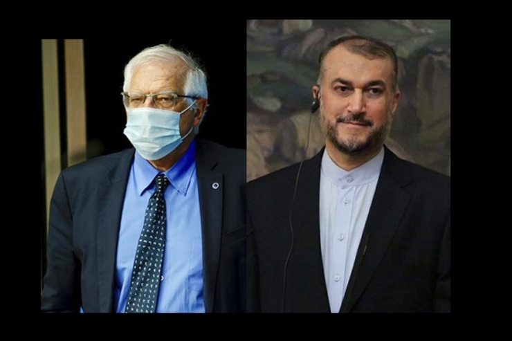 مسئول سیاست خارجی اتحادیه اروپا گفت که در تماس تلفنی با وزیر امور خارجه ایران تاکید کرده است مذاکرات وین باید سریع‌تر پیش برود.