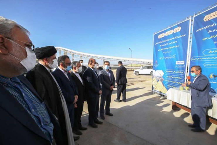 افتتاح ۲ کارخانه مجتمع گوگردی سرخس توسط رئیس جمهور