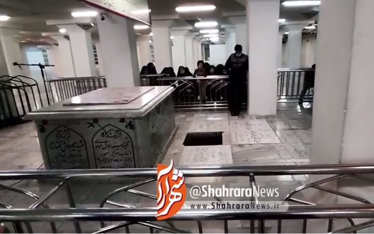 ویدئویی از محل تدفین پیکر حجت الاسلام اصلانی در حرم مطهر رضوی، جایی که این روحانی مجاهد با ضربات چاقو به شهادت رسید.
