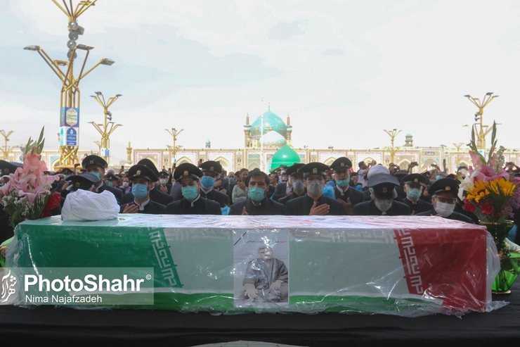 مراسم وداع با پیکر مطهر شهید حجت‌الاسلام دارایی، شامگاه امشب ۱۸ فروردین ماه ساعت ۲۴ در بارگاه منور رضوی برگزار می‌شود.