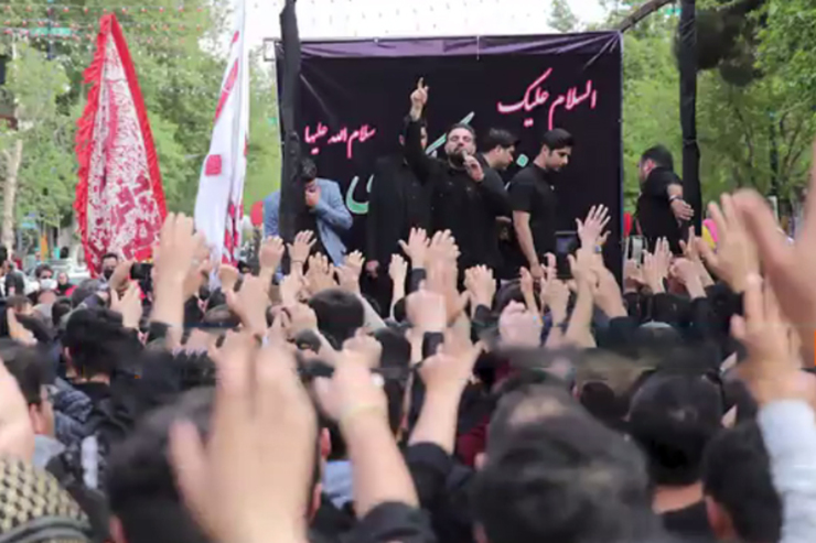 اجتماع هیئات مذهبی خراسان در سالروز وفات ام المومنین حضرت خدیجه(س) در میدان شهدای مشهد مقدس برگزار شد.