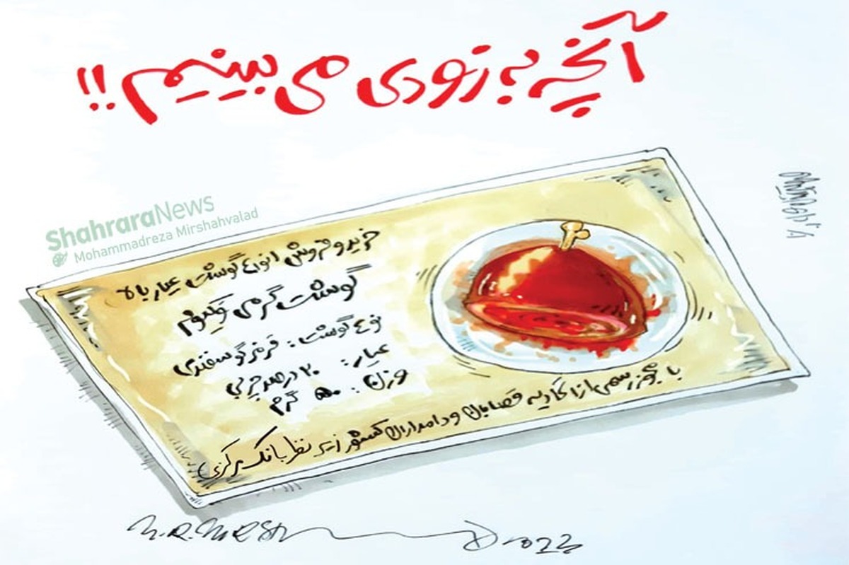 طرح از محمدرضا میرشاه‌ولد، کارتونیست روزنامه شهرآرا