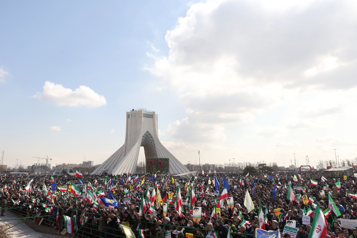 راهپیمایی چهل و چهارمین سالگرد پیروزی انقلاب اسلامی ایران بازتاب گسترده‌ای در رسانه‌های خارجی به‌همراه داشت.