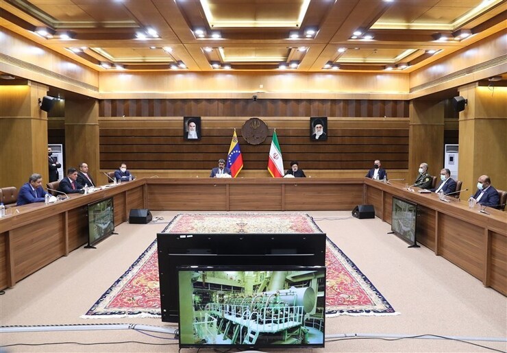 آیین تحویل دومین کشتی نفتکش آفراماکس ساخت شرکت صنعتی دریایی ایران (صدرا) با حضور آیت‌الله رئیسی و نیکلاس مادورو روسای جمهور ایران و ونزوئلا برگزار شد.