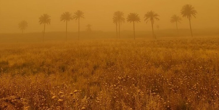 سازمان هواشناسی با صدور اطلاعیه‌ای نسبت به طوفان گردوخاک در استان‌های غربی و احتمال خسارت به کشاورزان،‌ آسیب به سازه‌های موقت و سقوط اشیاء هشدار داد.