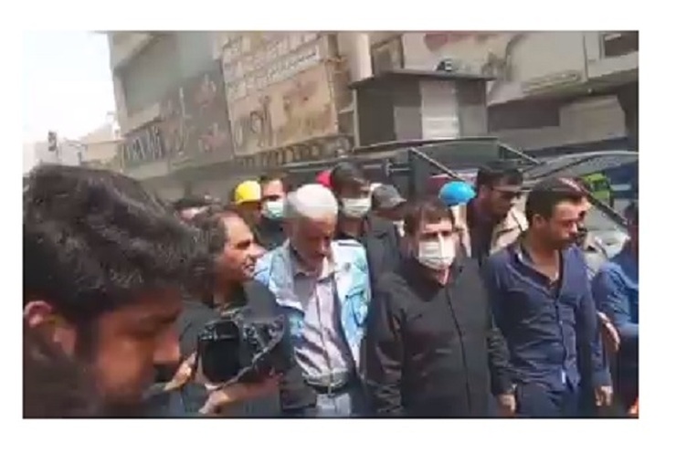 صبح امروز محمد مخبر معاون اول رئیس جمهوری در محل حادثه متروپل آبادان حضور یافت.