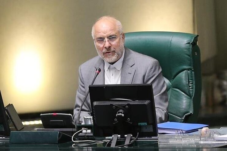 رئیس مجلس در توئیتی نوشت: اجازه قلدری به غرب نمی‌دهیم.
