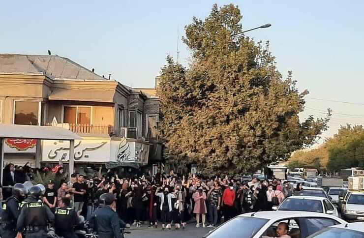 تجمع محدود در میدان تقی آباد مشهد (۲۹ شهریور ۱۴۰۱)