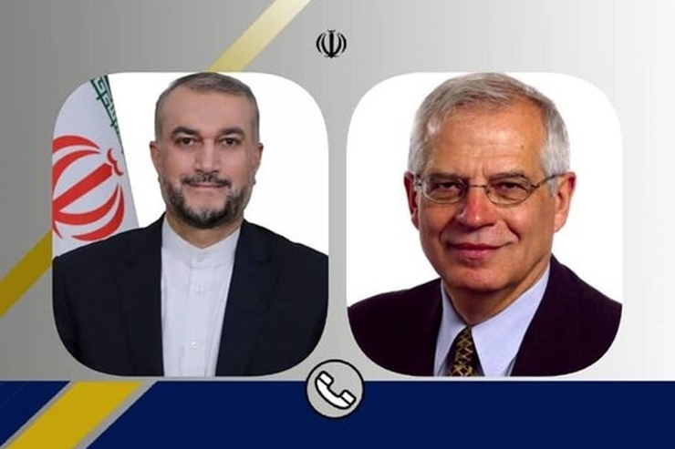 حسین امیرعبداللهیان وزیر امور خارجه ایران و جوزف بورل، نماینده عالی سیاست خارجی اتحادیه اروپا به صورت تلفنی گفت‌وگو و تبادل‌نظر کردند.