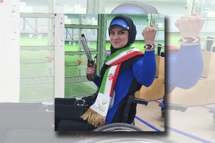 مدال نقره شاهی در تپانچه بادی بانوان