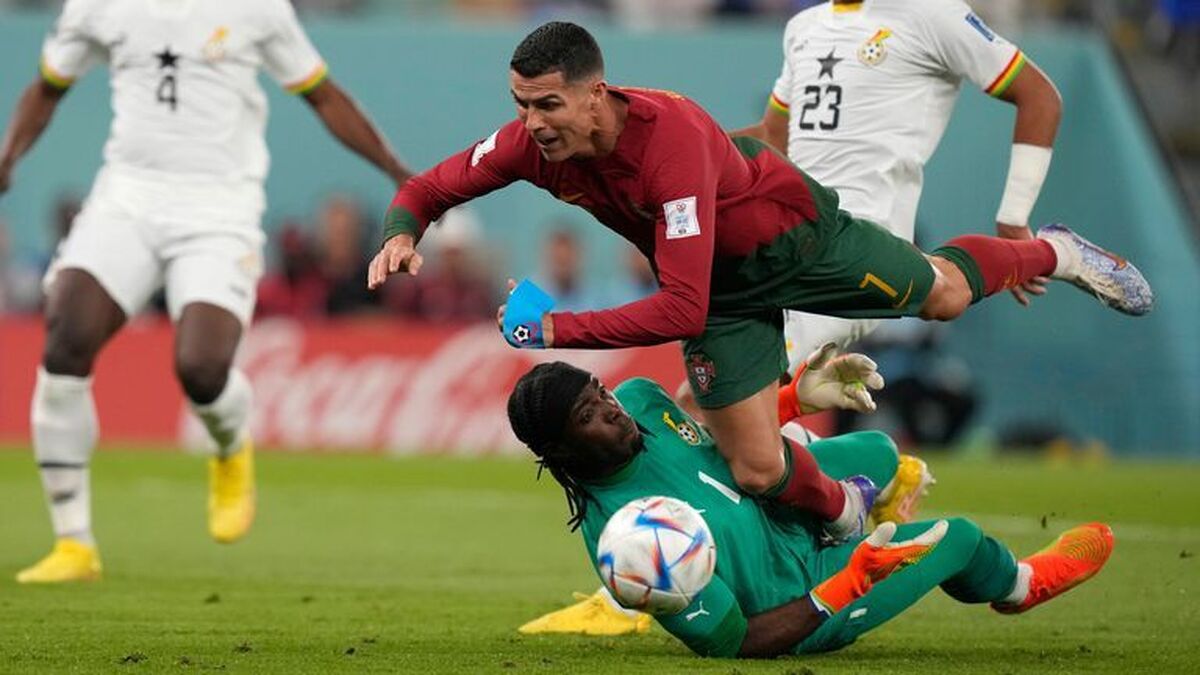 کریستیانو رونالدو موفق شد نخستین گل پرتغال در جام جهانی را به ثمر برساند.
