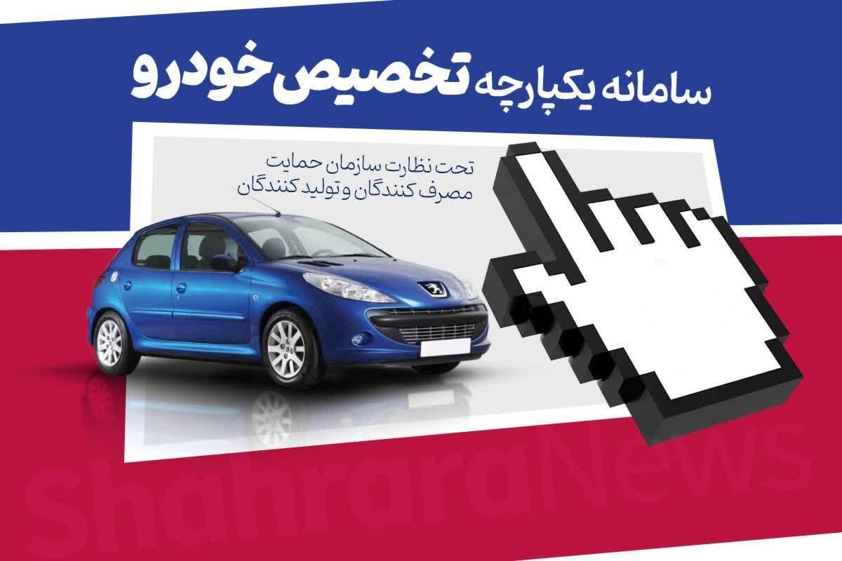 مدیر سامانه یکپارچه فروش خودرو گفت: متقاضیانی که موعد تحویل خودروی آن‌ها سال ۱۴۰۳ اعلام شده تا امروز شنبه ۳۰ دی ۱۴۰۲ می‌توانند برای انتخاب خودروها به سامانه یکپارچه فروش خودرو مراجعه کنند.