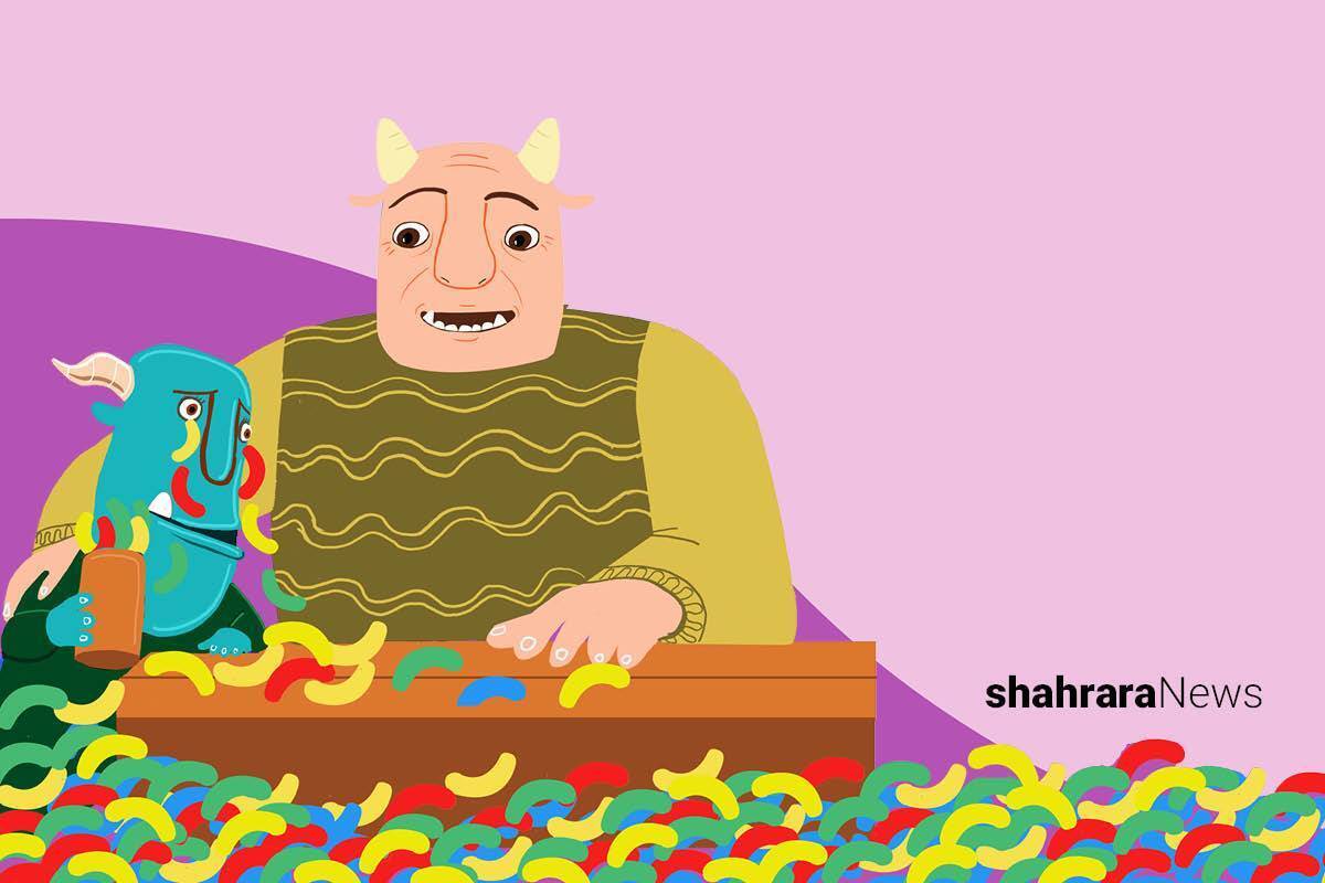 غول‌غولک هر کاری می‌کرد اشک‌هایش بند نمی‌آمد. از وقتی رفت توی نارنگی و بیرون آمد، همه‌اش دلش می‌خواست گریه کند.