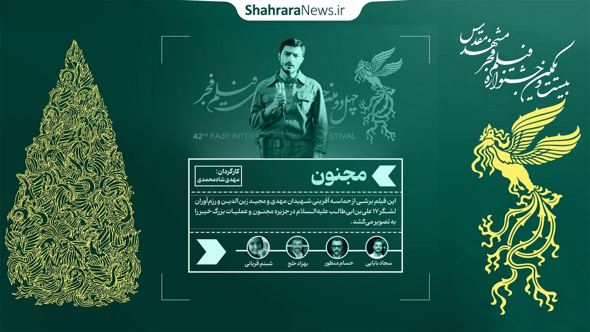 ششمین روز از جشنواره فیلم فجر مشهد، فیلم مجنون در سینما آفریقا مشهد اکران شد.